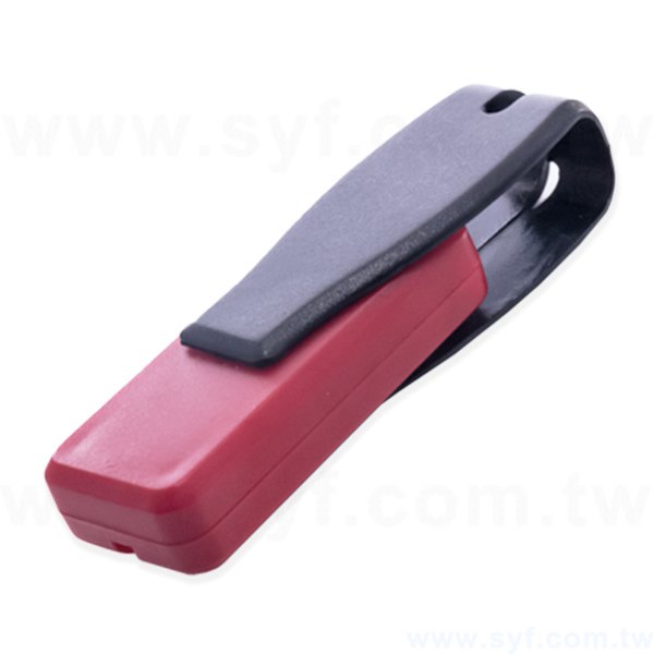 隨身碟-商務禮贈品旋轉USB-紅黑款塑膠隨身碟-客製隨身碟容量-採購訂製印刷推薦禮品_0
